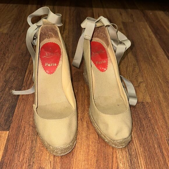 Christian Louboutin Canvas Braided Accents Espadrilles
Women's Size: 37 - Picture 2 of 16